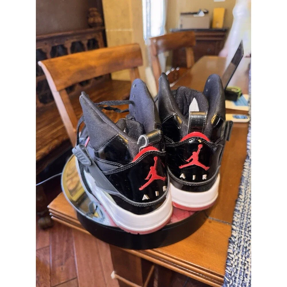 Men's Nike Air Jordan Flight 45 High - Size 13 - Black/Varsity Red (384519-010)
